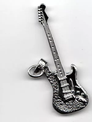 🎸Pendant Guitar Fender Stratocaster  Hand Made In Italy Silver Sterling 925 • $306.03