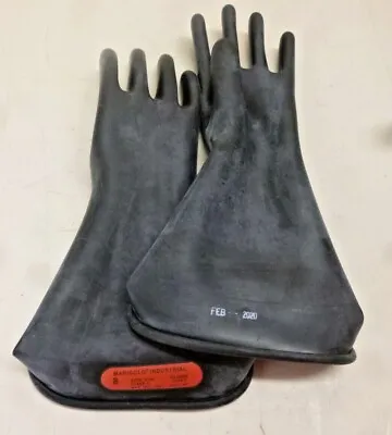 NEW!! MARIGOLD Black Electrical Gloves 0 Class Size 8 CLASS 0 B 14 • $20