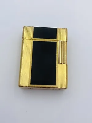 $598.03 • Buy St DuPont France Vintage Black Laque De Chine Gold Plated Lighter