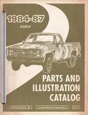 1984-1987 Chevy CUCV Truck Part Book M1008 M1009 M1010 M1031 M1028 Pickup Blazer • $219