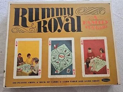 Vintage 1965 Rummy Royal Card Board Game Set By Whitman • $19.85