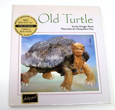 The Old Turtle By Douglas Wood (1991 Hardcover W/DJ) Signed & Stamped • $19.95