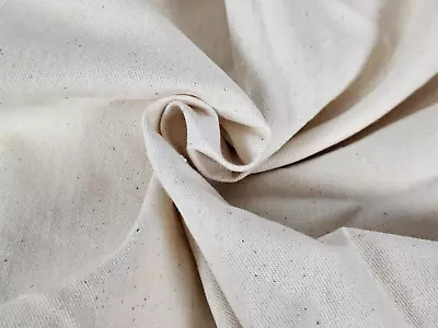 3 Yards Muslin Fabric Unbleached Woven Cotton Quilting 44  Wide Vintage • $9.34