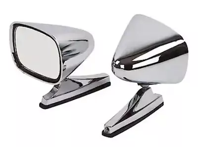 Classic Style Chrome Sport Mirrors Vintage Musclecar Hot Rod Pair New • $79.95