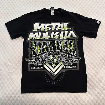 Vintage Y2K 2000s Metal Mulisha Worldwide Domination Skater T Shirt Size Small • $14.99