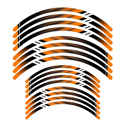 D01B Orange 21  18 Inch Wheel Rim Tape Decal Sticker For Kawasaki Dirt Bike • $28.13