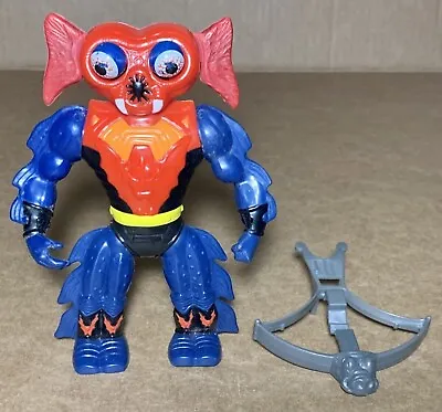 Vintage He-Man MOTU Rare Mantenna Painted Triangles Variant Figure W/ Red Lever • $175