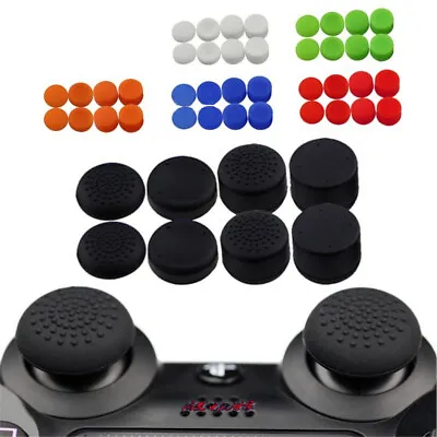 $4.10 • Buy 8 Pcs Silicone Thumb Stick Grip Cover Caps For PS4 & Xbox One Controller Game
