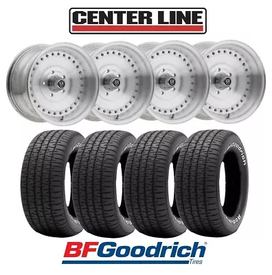 $1995 • Buy Centerline Auto Drag 15x7 15x8.5 Wheels Bfgoodrich Tires 205 235 60 15 Package