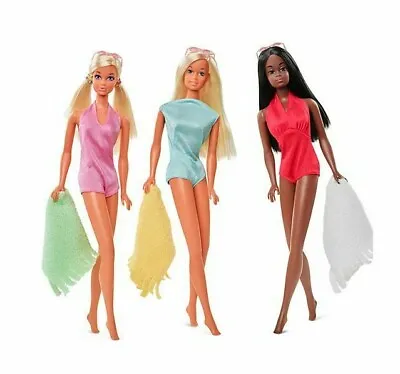 2021 Malibu Barbie Giftset 1961 Reproduction Barbie PJ And Christie Dolls • $149