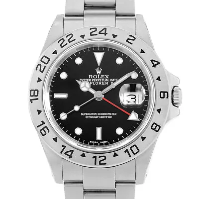 ROLEX Explorer II 16570 Black P Number Second Hand Mens • $6650