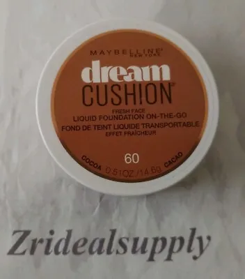 Maybelline Dream Cushion Fresh Face Liquid 60 Cocoa New Unsealed No Pad • $8.20