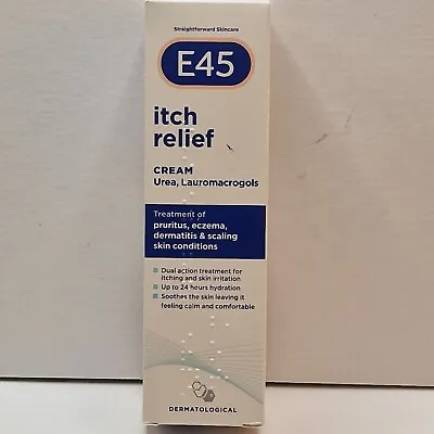 E45 Itch Relief Cream 50G- For Itchy Eczema & Dry SkinTreates & Soothes • £7.99