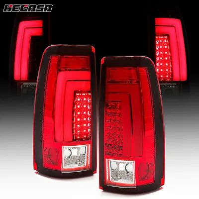 For 99-2002 Chevy Silverado 1500 99-06 GMC Sierra Red LED Tube Tail Lights Lamps • $94