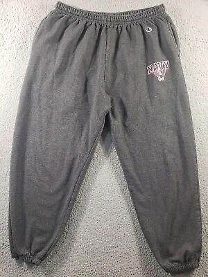 Vintage Champion Eco Fleece Sweatpants Men's Size XL NAVY Marine Naval Force • $19.99