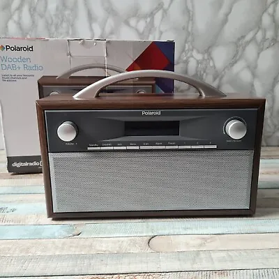 £16.99 • Buy Boxed Polaroid PLDAB025 Wooden DAB+ & FM Radio Portable  + Power Adapter