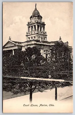 Marion OH-Ohio Court House Clock Tower Vintage Antique Postcard • $5.99