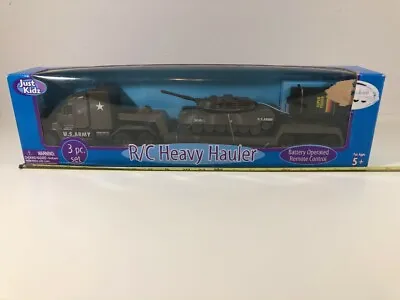 NEW - Just Kidz US Army Tank Heavy Hauler (wired Remote Control) • $14