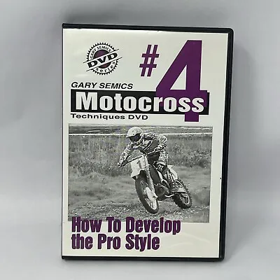 Gary Semics Motocross Techniques DVD Volume 4 How To Develop The Pro Style • $11.24