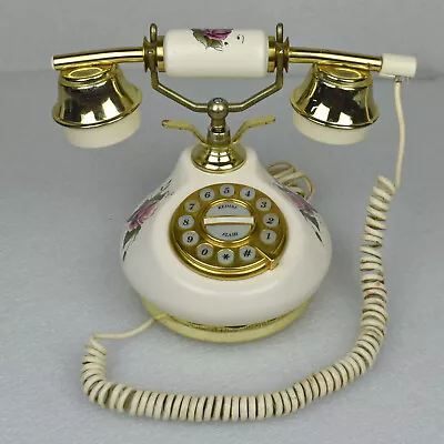 Microtel Phone Corp Push Button Telephone Model 990 Antique Porcelain Style • $39.95