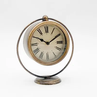 Mantel Clock Gold Table Top Clock Silent Sweep Clock • £14.99