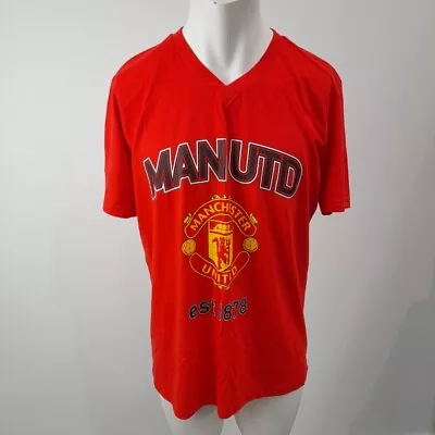 Manchester United T-Shirt Large Cotton Red Mens BNWT -WRDC • £7.99