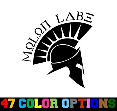 Vinyl Decal Truck Car Sticker Laptop - Patriot Molon Labe Come And Take It V3 • $4