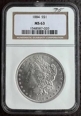 1884 Morgan Dollar Silver MS63 NGC • $115