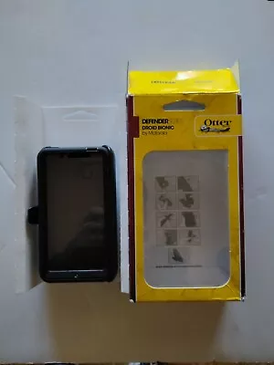 Otterbox Defender Series Phone Case For Droid Bionic By Motorola Black • $18