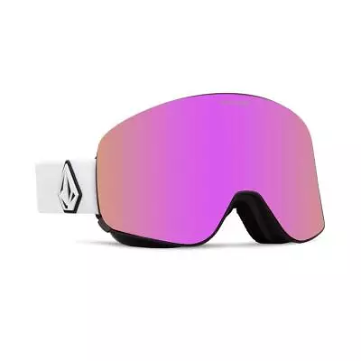 Volcom Odyssey Goggles Matte White Pink Chrome+Yellow • $131.21