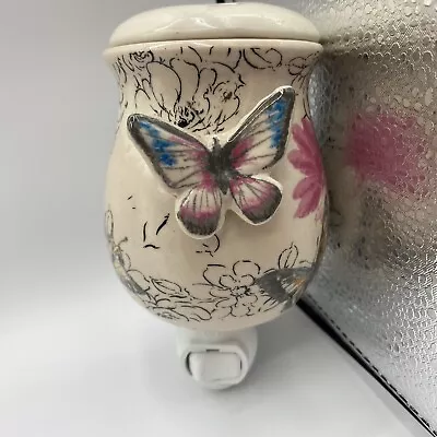 Yankee Candle Tart Warmer Scentsy Butterfly Floral Intertek Electric Plug In • £23.35