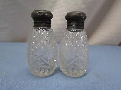Vintage Mini Glass Salt And Pepper Shakers • $2.99