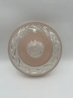 Vintage Pink Domed Glass Ceiling Light Shade Cover MCM • $30