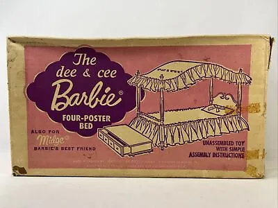 $36.43 • Buy Barbie Dee & Cee Four Poster Bed Canadian Mattel Box Only Midge 1969 Suzy Goose
