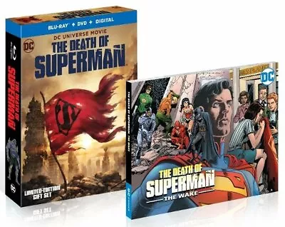 DCU DC Universe: Death Of Superman (Blu-Ray + DVD + Hardcover Novel) W Cardboard • $11.99