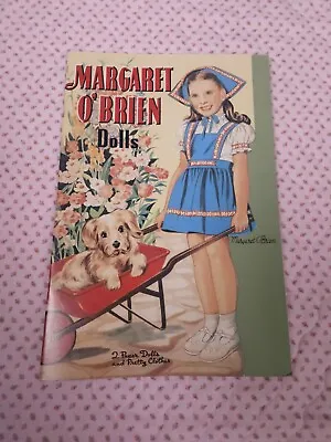 Uncut Margaret O'Brien Paper Dolls 2 Dolls With Pretty Clothes Y2K Reproduction  • $20