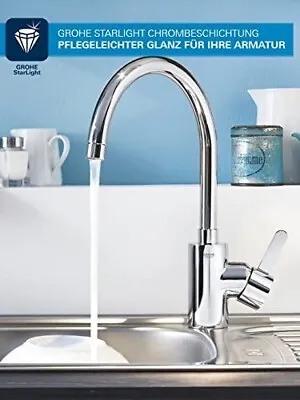 GROHE Eurosmart New Cosmopolitan Sink Mixer Chrome (5 Star) • $348