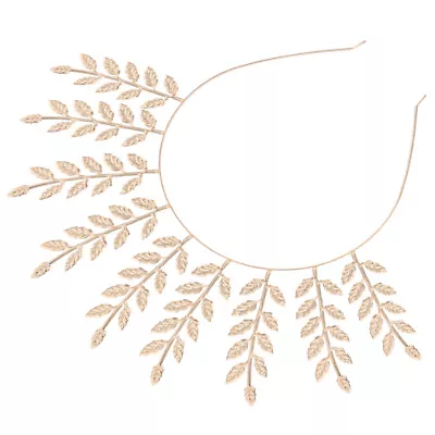 Bridal Leaf Headband Crown Hairband For Women • £8.35