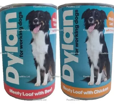 DYLAN MEAT LOAF - (12 X 400g) - Wet Dog Food Canned Bp Beef Chicken Tin Feed Vf • £11.99