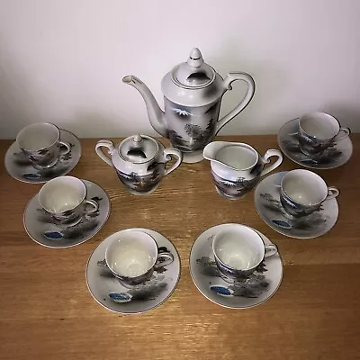 £30 • Buy Vintage Hayasi Kutani Fine HS Japan China Tea Set Cups Saucers Pot Etc