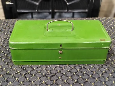 Vintage Hamilton Metal Products Climax Push Button Utility Lock Box Tackle File • $15
