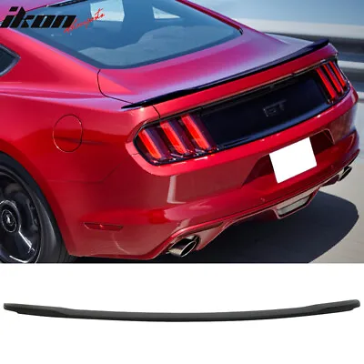 Fits 15-23 Ford Mustang GT Factory Style Rear Trunk Spoiler Unpainted Black ABS • $52.99