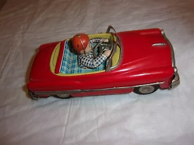 Vintage Japan Friction Toy Car With Driver • $100