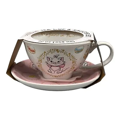 Disney Aristocats Marie Cup And Saucer The Finest In Paris 12oz Pink Tea Party • $26.99