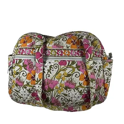 Vera Bradley Little Mandy Tea Garden Diaper Baby Bag Craft Bag Shoulder Floral • $22.87