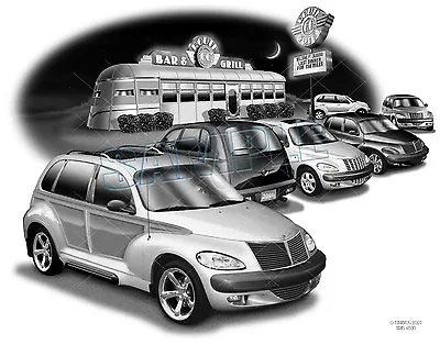 Mopar 2001 Pt Cruiser Muscle Car Auto Art Print# 4800  Free Usa Shipping  • $24.99