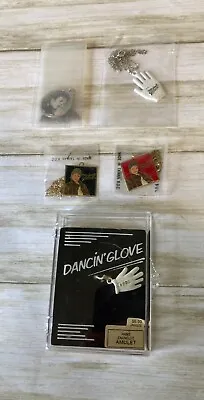 Michael Jackson Lot 5 Necklaces Necklace NOS Glove Photo Enamel Unbranded  • $25