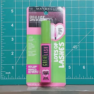 Maybelline Great Lash Lots Of Lashes 141 Very Black Mascara • $8