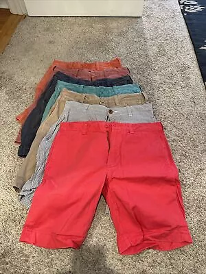 Lot Of 7 - J Crew Stanton Cotton Twill Chino Shorts. Men's 31 Inseam9 • $59