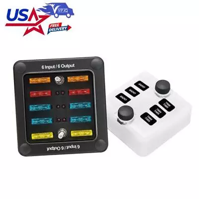 6-Way One In One Out Blade Fuse Box Block Holder For Car Marine Boat Waterproof. • $23.30